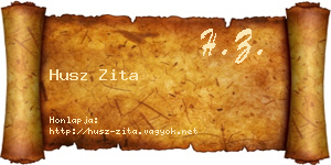 Husz Zita névjegykártya