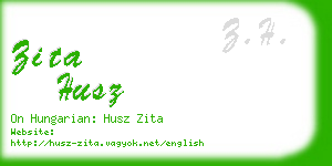 zita husz business card